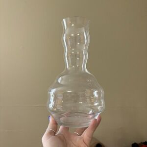 Riedel Crystal Swirl Decanter Ribbed Open Wine Carafe Unique - No Original Box